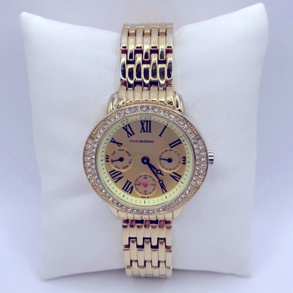 Working! Ladies Isaac Mizrahi Live Rhinestone Watch